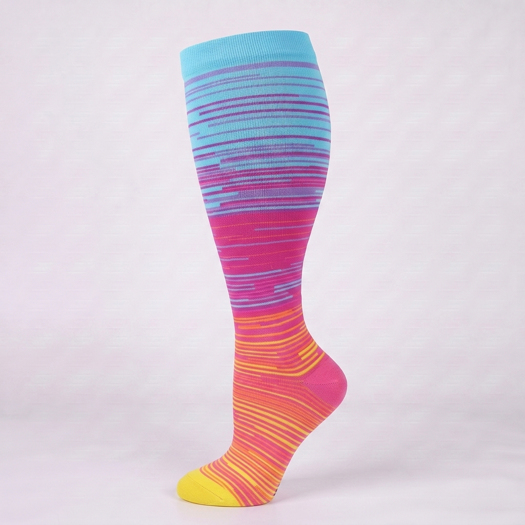 ComfortLegs™ Rainbow Streak – Wide Calves