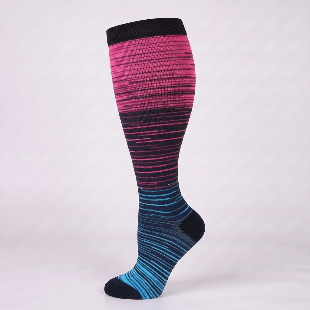 ComfortLegs™ Hot Pink Streak – Wide Calves