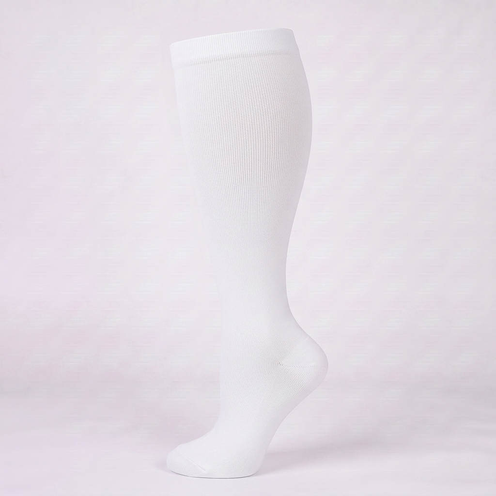 ComfortLegs™ Ivory White – Wide Calves