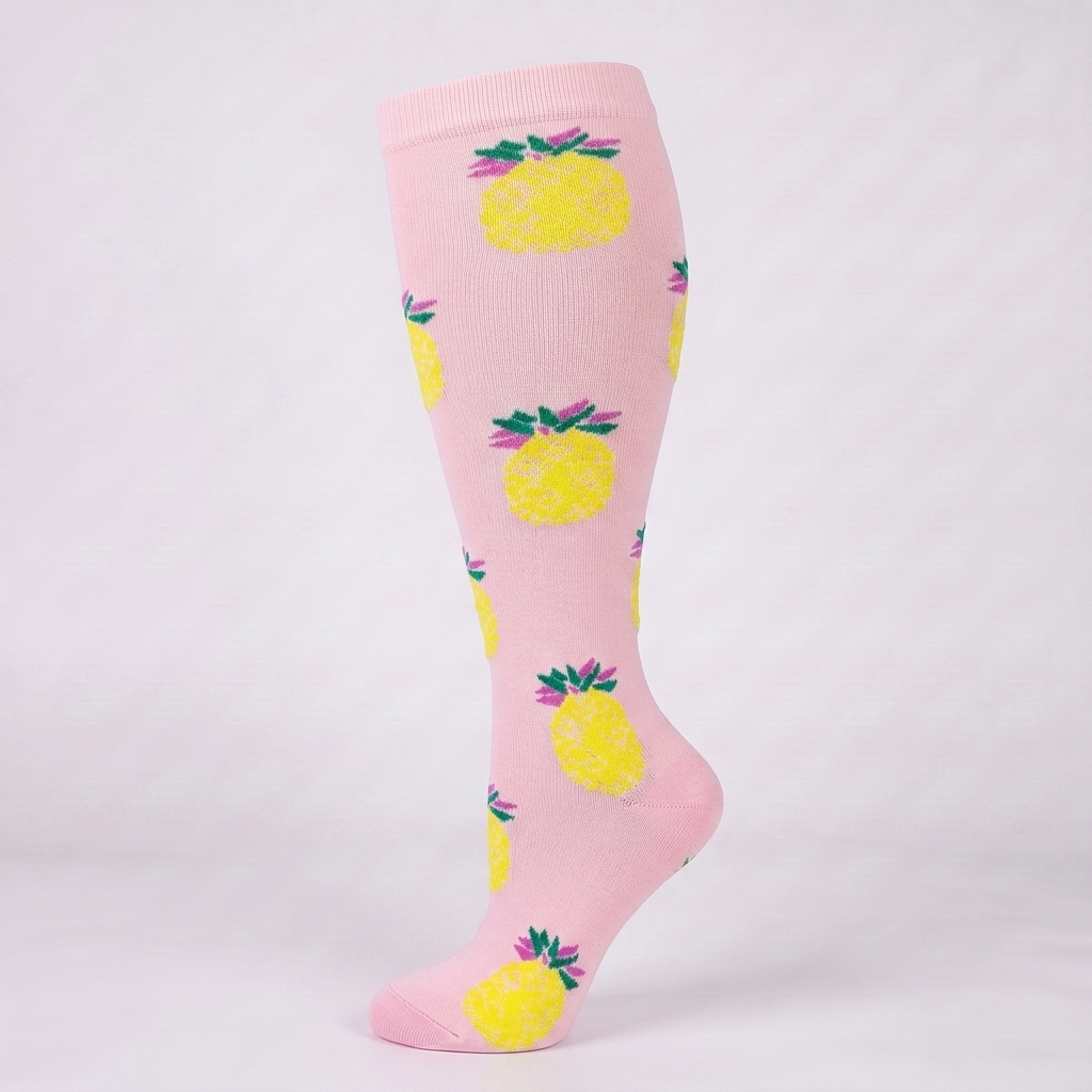 ComfortLegs™ Pineapple Dream – Wide Calves