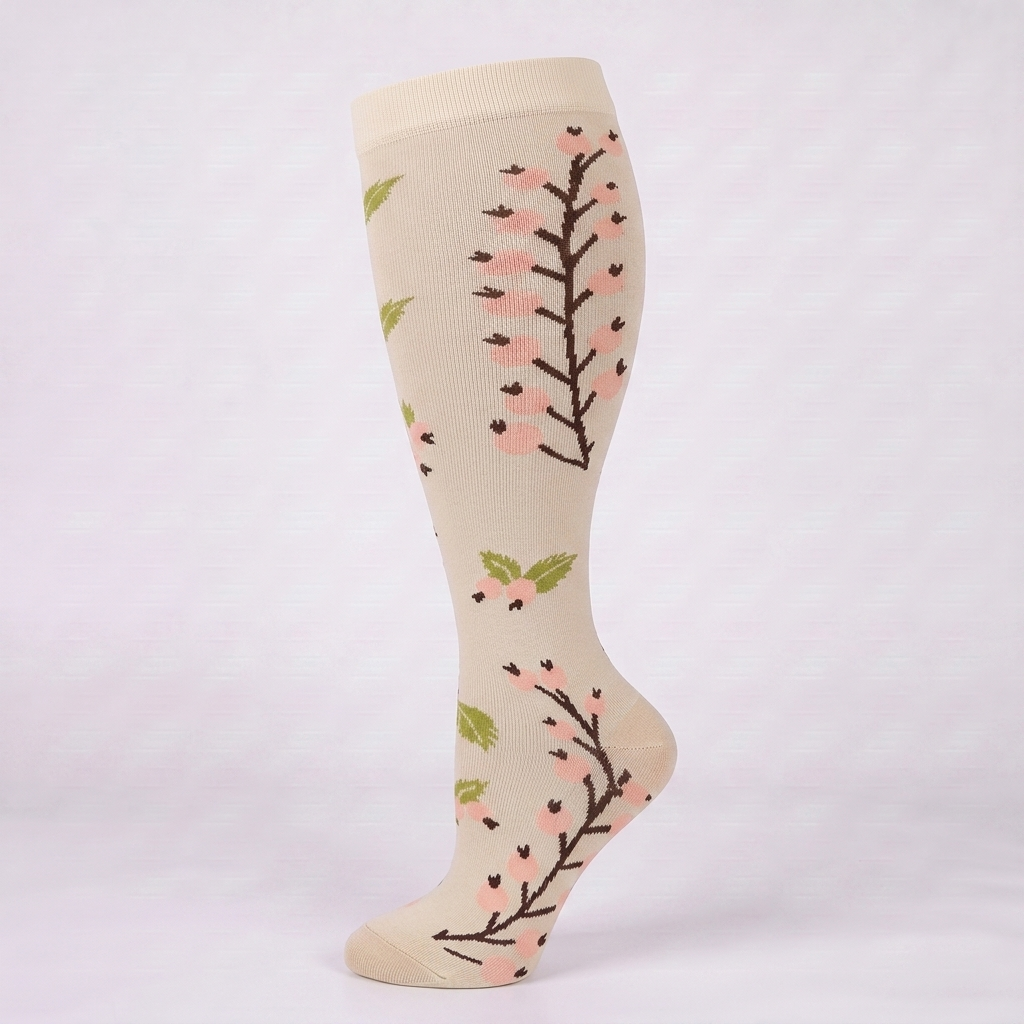 ComfortLegs™ Cherry Blossom – Wide Calves