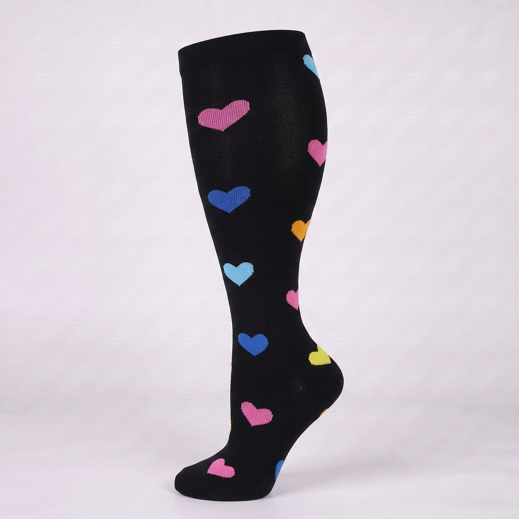 ComfortLegs™ Diagonal Glitter – Wide Calves
