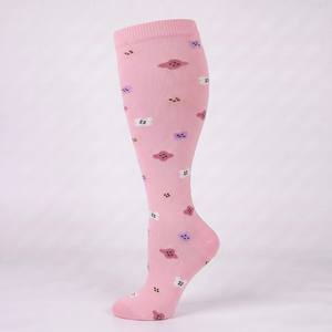 ComfortLegs™ Candy Hearts – Wide Calves