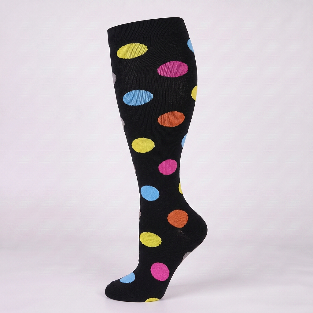 ComfortLegs™ Colour Dot Burst – Wide Calves