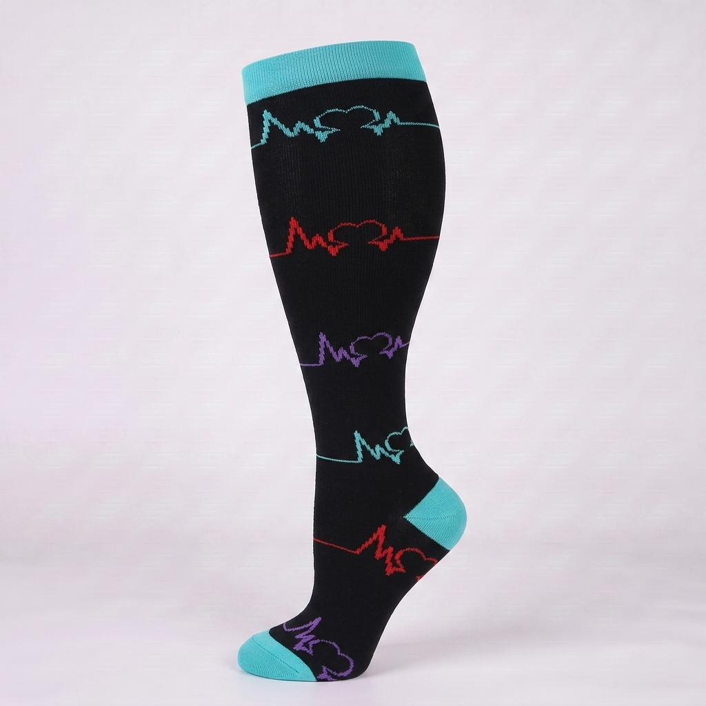 ComfortLegs™ EKG Heartbeat – Wide Calves